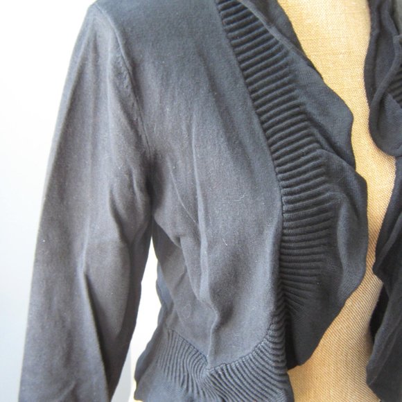 Black Nygard Shrug Sweater - Picture 3 of 4